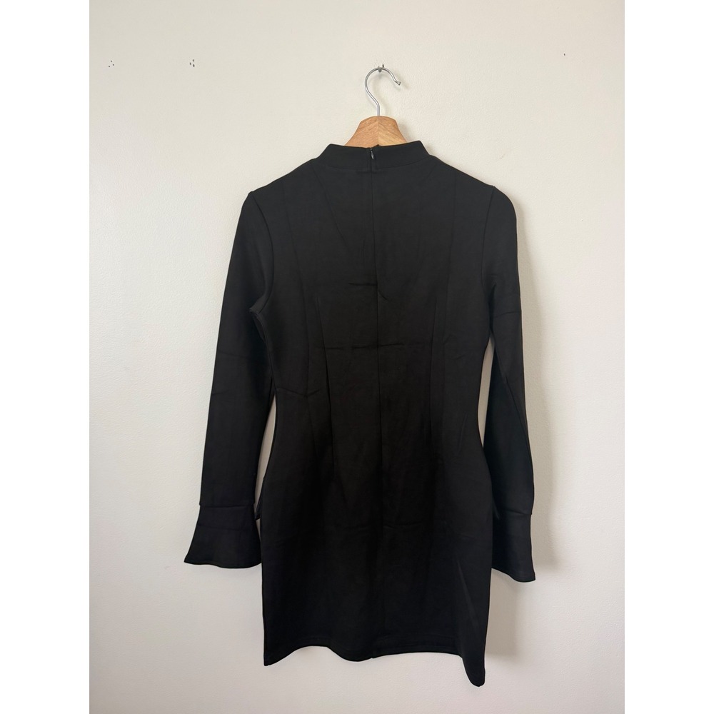 OFEEFAN Women's Long Sleeve Slim Fit Mini Dress – Black – Size Small – NWT - Picture 5 of 6